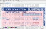 California Car Title Vector Template - Image 2