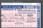 California Car Title Psd Template - Image 2