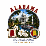 Alabama Car Title Psd Template