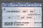 Texas Car Title Psd Template - Image 2