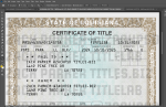 Louisiana Car Title Psd Template - Image 2