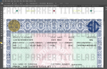 South Carolina Car Title Psd Template - Image 2