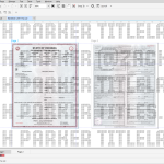 Indiana Car Title Vector Template