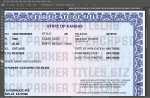 Kansas Car Title Psd Template Front Only - Image 2